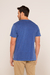Camiseta Azul Básica Bolso - loja online