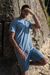 Bermuda Moletom Estonada Azul - comprar online