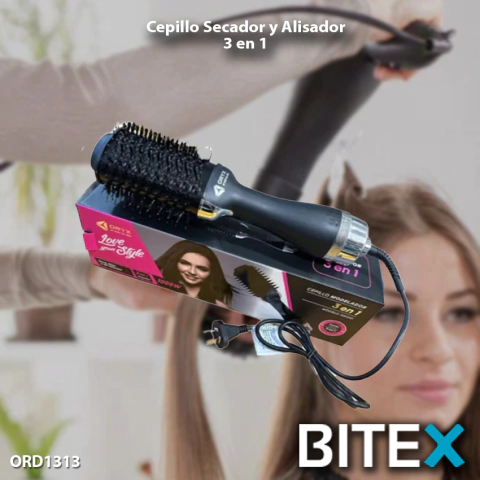 CEPILLO ALISADOR Y SECADOR 3 EN 1
