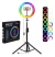 ARO DE LUZ 36CM BLANCO Y RGB CON TRIPODE - comprar online