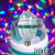 LAMPARA LED RGB GIRATORIA