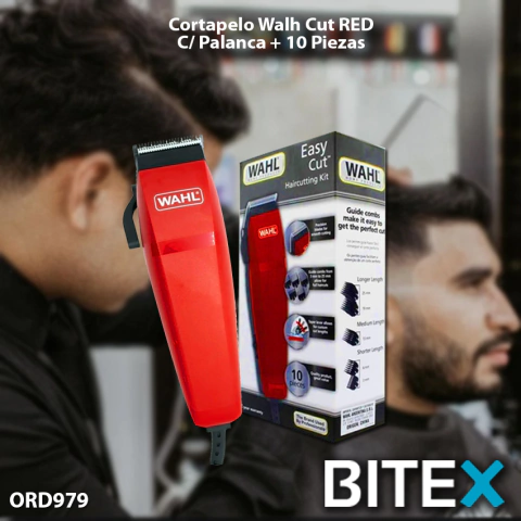 CORTA PELO WAHL EASY RED CUT C/REGULADOR
