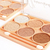 Paleta Iluminador 6 Cores Ruby Bronze Glow e Pincel Sombras Rose Maquiagem Febella - comprar online