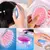 Escova de Silicone massageadora para Lavar Cabelo - BG Beauty
