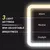 Kit Maleta Maquiagem Com Espelho e Luz Led Usb Com Cabo Makeup Profissional - BG Beauty