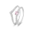 Kit Anel Delicate Rosa + V cravejado - comprar online