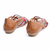 Rasteira Lila Em Couro Cor Vermelho/Caramelo - 73523 - loja online