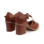 Sapato Valentina em Couro Cor Terra Cota - 400-68 - loja online