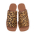 Sandália Rasteira Nelle em Couro Cor Animal Print - 320013 na internet