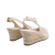 Sandália Carol em Couro Cor Off White - 850006 - Cultha