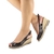 Sandália Carol em Couro Detalhe Tranças Pretas Cor Preto - 850006 - comprar online