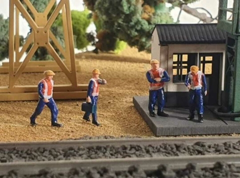 Pack c/ 4 Figuras - Operários Mod. 10 - 1:87 Dio Studios (87210)