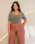 BLUSA EM MALHA SOFT DECOTE QUADRADO MANGA 3/4 - Vitrinee_v