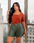 BLUSA EM MALHA SOFT DECOTE QUADRADO MANGA 3/4 - comprar online