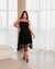 VESTIDO MIDI EM TULE DECOTE QUADRADO COM AMARRAÃÃO - comprar online
