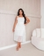 VESTIDO MIDI EM TULE DECOTE QUADRADO COM AMARRAÃÃO - loja online