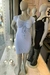 VESTIDO LISO COM MANGUINHA E FRANZIDO FRONTAL