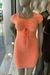 VESTIDO LISO COM MANGUINHA E FRANZIDO FRONTAL - loja online