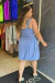 VESTIDO LISO BALONE DE ALÃA COM LASTEX NAS COSTAS - loja online