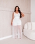CONJUNTO EM TULE DE CROPPED COM AMARRAÃÃO E CALÃA PANTALONA - Vitrinee_v