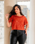CONJUNTO BLUSA DETALHE BABADOS COM TRANSPARENCIA E REGATA na internet