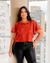 CONJUNTO BLUSA DETALHE BABADOS COM TRANSPARENCIA E REGATA - comprar online
