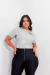 BLUSA METALISADA MANGA CURTA COM AVIAMENTO DE LAÇO na internet