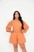 CONJUNTO LISO DE BLUSA COM LASTEX E SHORTS COM CINTO FORRADO na internet