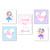 Kit 5 Placas Decorativas Irmãs Bailarinas