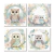 Kit 4 Placas Decorativas Corujas