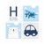 Kit 4 Placas Decorativas Ursinho Cidade Nome Personalizado