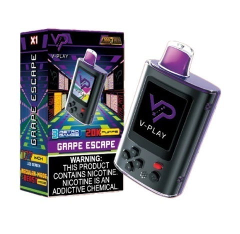 Vaper V-play - Retro Games 20,000puff - Grape Escape - comprar en línea