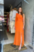 Vestido Feminino Longuete Um Ombro com Detalhe em Flor - loja online