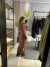 Vestido Feminino Midi Manga Longa Canelado
