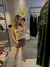 Saia Feminina Curta Courino com Cinto