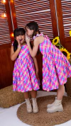 Vest. Isa xadrez lilas colorido - comprar online
