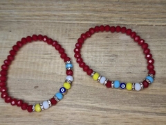 PULSERA ROJA OJO DORADO IMPORT - comprar online