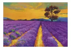 DIAMOND PAINTING CAMPO DE LAVANDAS 20X30 - comprar online