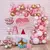 Arco Globos Orgánico Rosa Pastel Cumpleaños 82 pcs