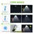 Reflector Grande Luz Solar Sensor Movimiento Control Remoto Negro - comprar online