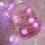 Guirnalda Led Corazón Rosa De Raso 20luces A Pilas Deco en internet