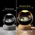 Esfera De Cristal 3d Lampara 8CM Led Recargable Usb Luz De Noche Grande en internet