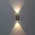 Aplique Led Bidi Aluminio Exterior 6w Negro Plateado Moderno - comprar online