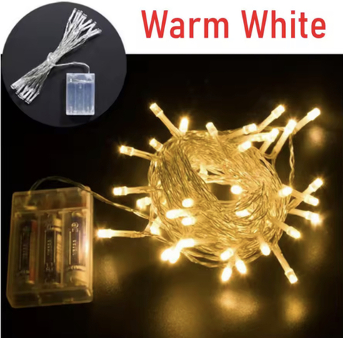 Guirnalda Luces 30 Led 3 Mts A Pilas Decoracion Navidad - comprar online