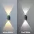 Aplique Led Bidi Aluminio Exterior 6w Negro Plateado Moderno - comprar online