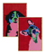 Quadro Dupla Border e Bulldog - comprar online