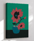 Quadro Vaso Floral Vermelho - loja online