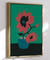 Quadro Vaso Floral Vermelho - comprar online