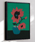 Quadro Vaso Floral Vermelho