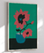 Quadro Vaso Floral Vermelho - loja online